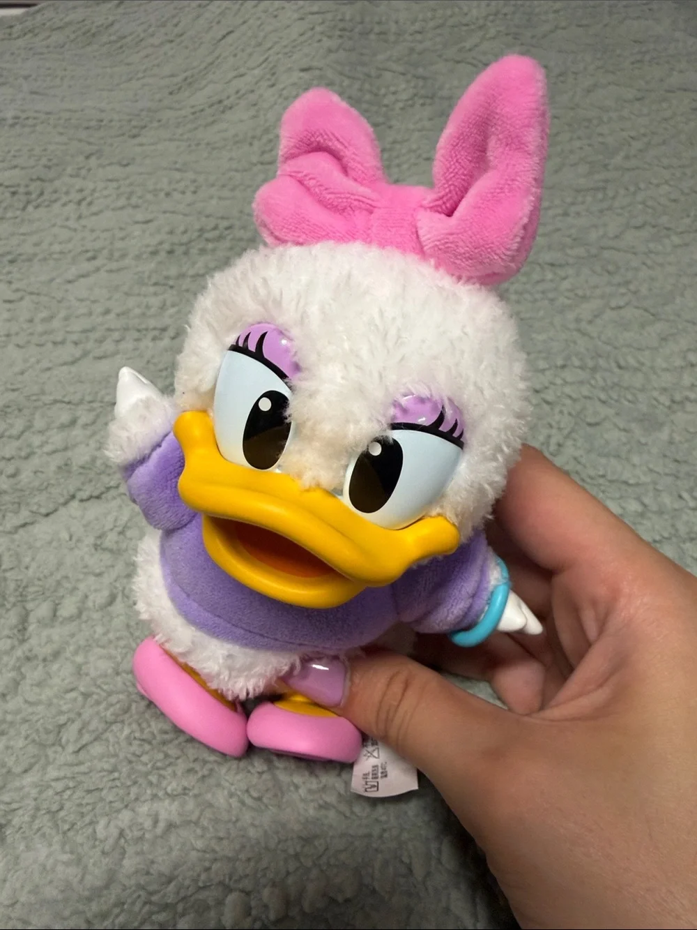 Plush Duck Toy in Pink, Purple and White - Small Pets Accessory